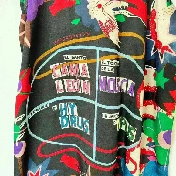 NWT! Scotch & Soda Printed Asymmetric Strappy Top - Picture 5 of 8